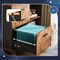 3-Drawer Wood File Cabinet, Mobile Lateral Filing Cabinet, Printer Stand with Open Storage Shelves for Home Office, Rustic Brown